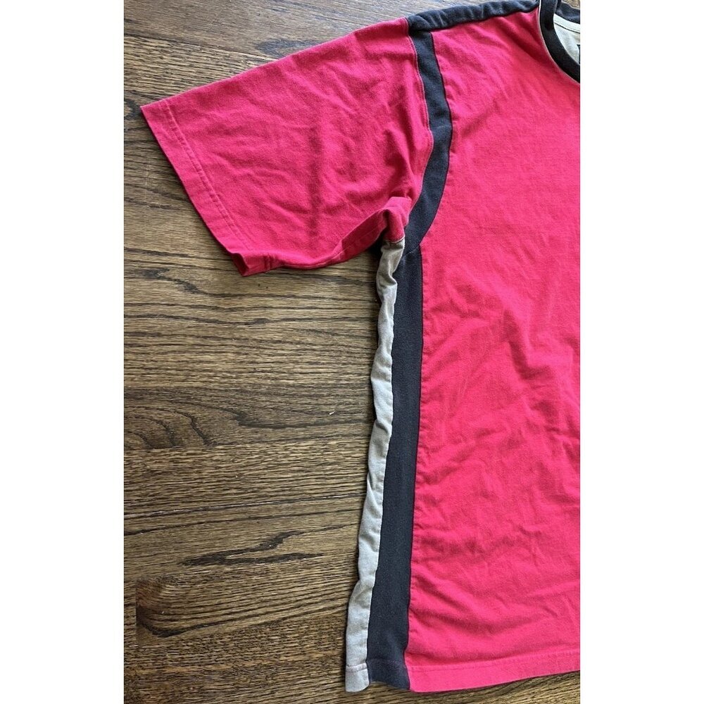 Vintage Nike 90s Red Cotton T-Shirt Men’s XXL Swoosh Logo Black Gray Trim Y2K - Picture 2 of 15
